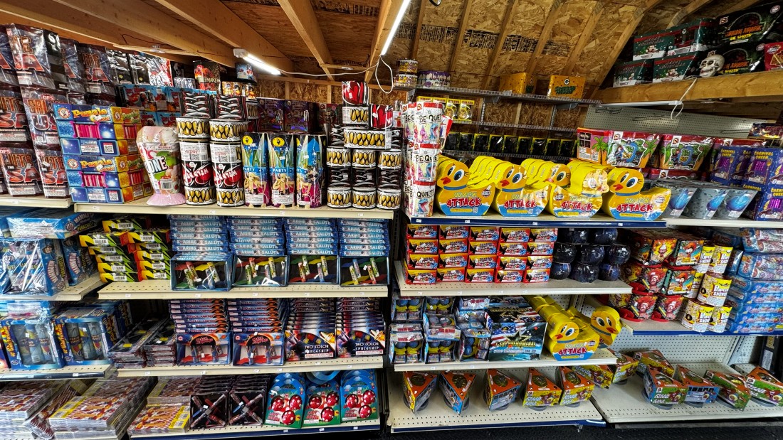 Aisles stacked floor to ceiling